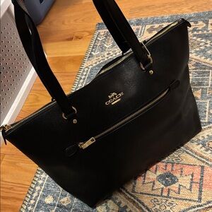 Black Leather Coach Bag
